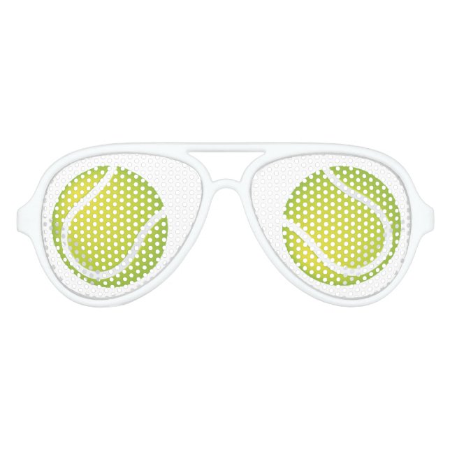 Gafas De Fiesta De Aviador Tennis Balls Fiestas Shades (Anverso)