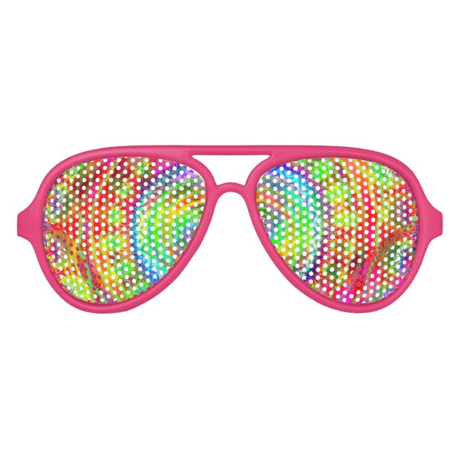 Gafas De Fiesta De Aviador Tiedye Objetivo (Anverso)