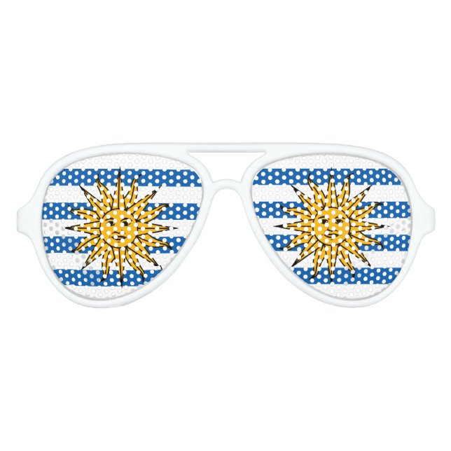 Gafas De Fiesta De Aviador Uruguay (Anverso)