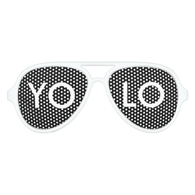 GAFAS DE FIESTA DE AVIADOR YOLO (Anverso)