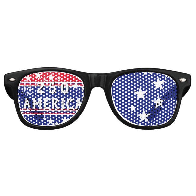 Gafas De Fiesta Retro 250 AMÉRICA Blanco (Anverso)