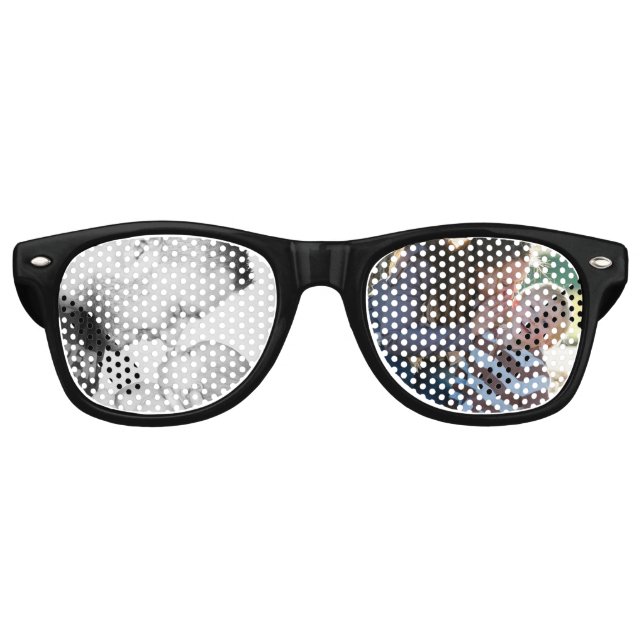 Gafas De Fiesta Retro 2 Personalizado fotográfico de doble cara (Anverso)