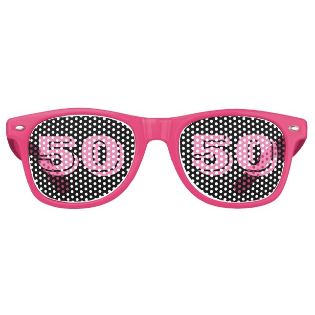 GAFAS DE FIESTA RETRO 50.º CUMPLEAÑOS 50 SOMBRILLAS DE NOVEDAD (Anverso)