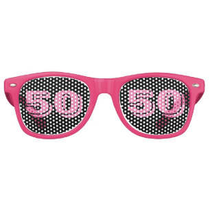 GAFAS DE FIESTA RETRO 50.º CUMPLEAÑOS 50 SOMBRILLAS DE NOVEDAD