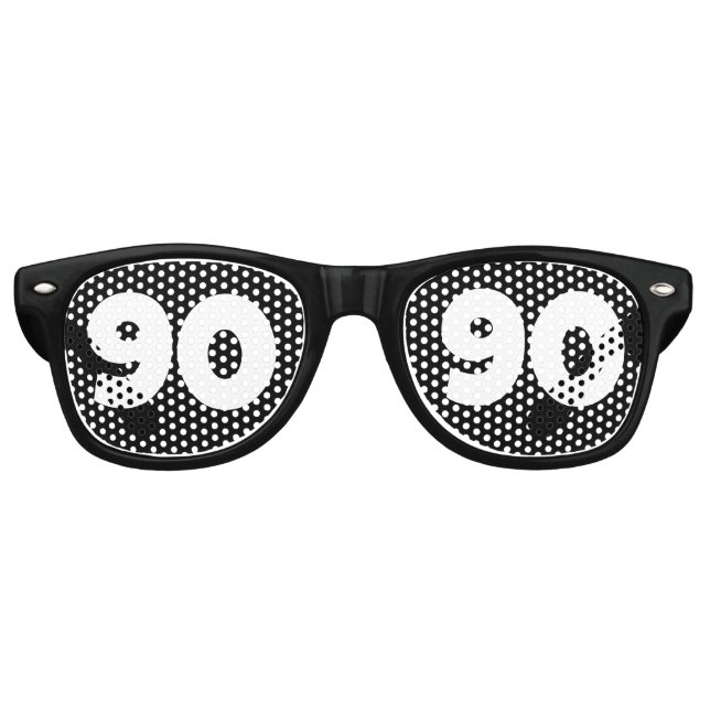 GAFAS DE FIESTA RETRO 90.º CUMPLEAJE (Anverso)