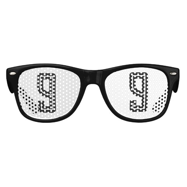 GAFAS DE FIESTA RETRO 9.º CUMPLEAÑOS FIESTAS DE RETRO DE 9 AÑOS (Anverso)