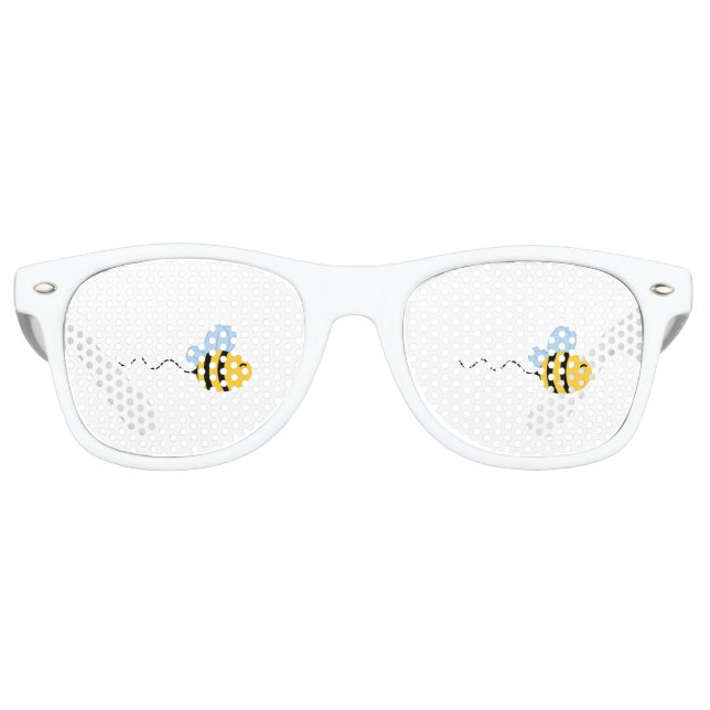 Gafas De Fiesta Retro Abeja voladora (Anverso)