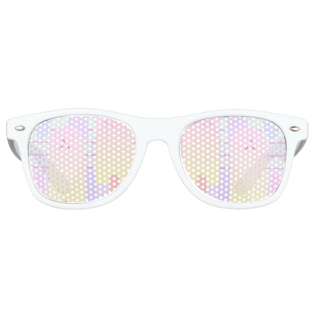 Gafas De Fiesta Retro Abrazo de verano de Cute Ice Cream Pastel (Anverso)