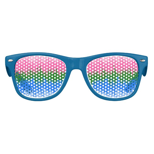 Gafas De Fiesta Retro Abstract Omniromantic   Pride Flag    (Anverso)
