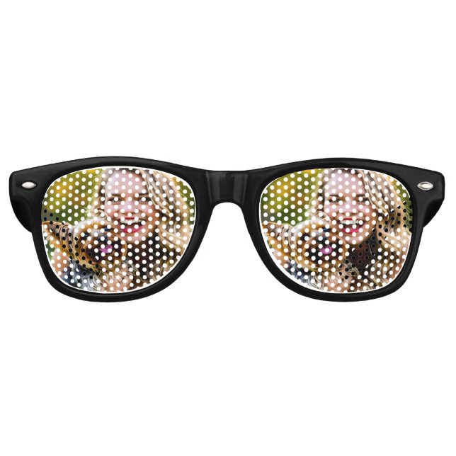 Gafas De Fiesta Retro Add Yorkshire Terrier Photo Personalize (Anverso)