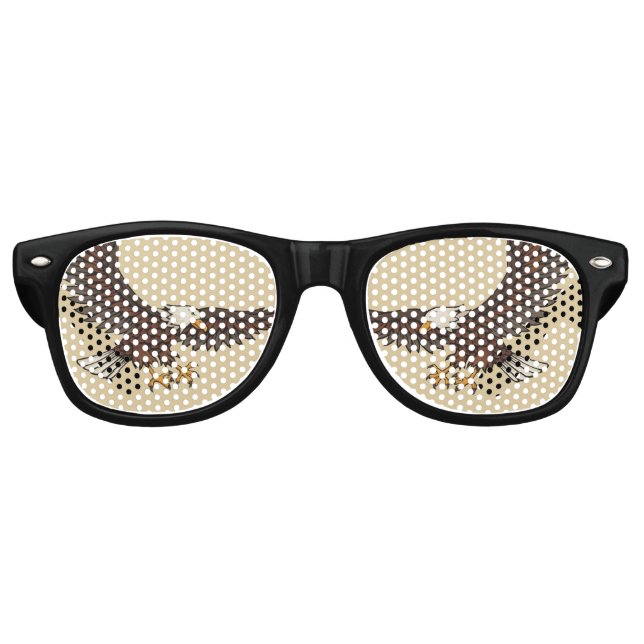 Gafas De Fiesta Retro Águila Atacando (Anverso)