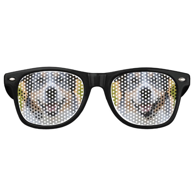 Gafas De Fiesta Retro Añadir Personalizar de fotografía Mascota (Anverso)