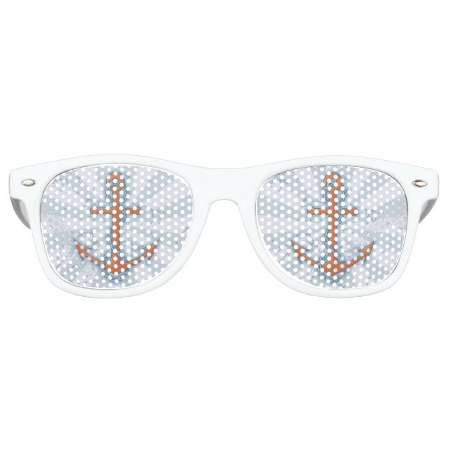 Gafas De Fiesta Retro Anclaje con cadena (Anverso)