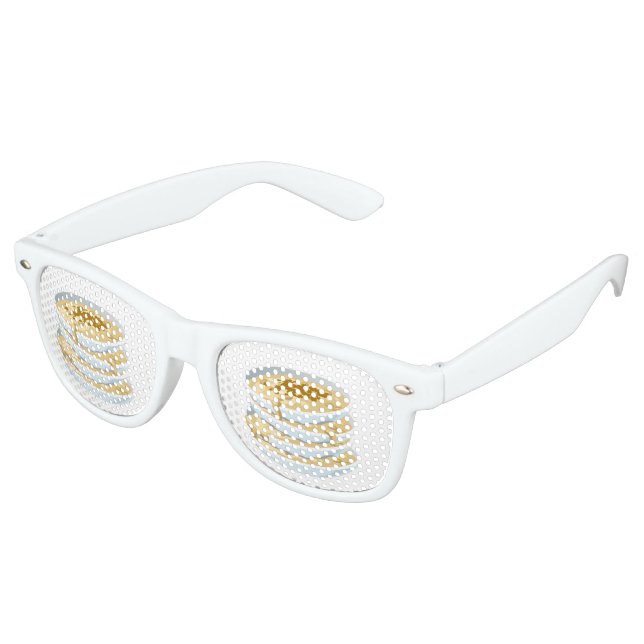 Gafas De Fiesta Retro Aplejor de comida de Glitch (Ángulo)