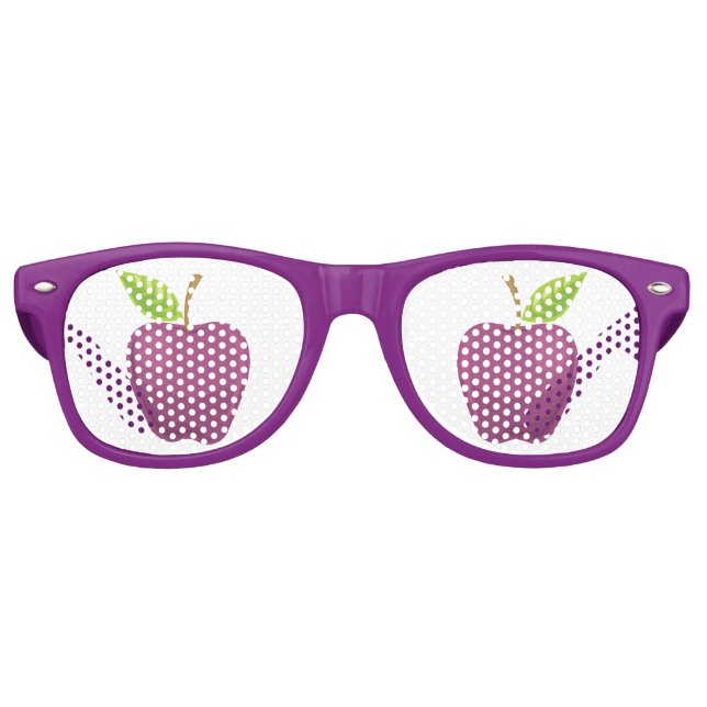Gafas De Fiesta Retro Apple Purple (Anverso)