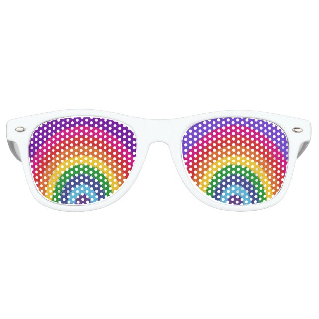Gafas De Fiesta Retro Arcoiris (Anverso)