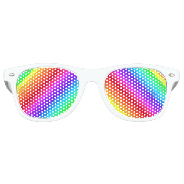 Gafas De Fiesta Retro Arcoiris (Anverso)