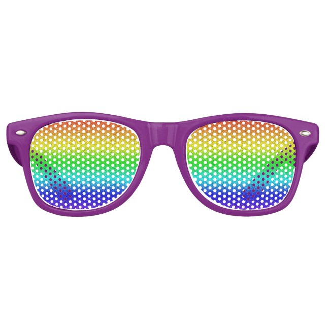 Gafas De Fiesta Retro Arcoiris (Anverso)
