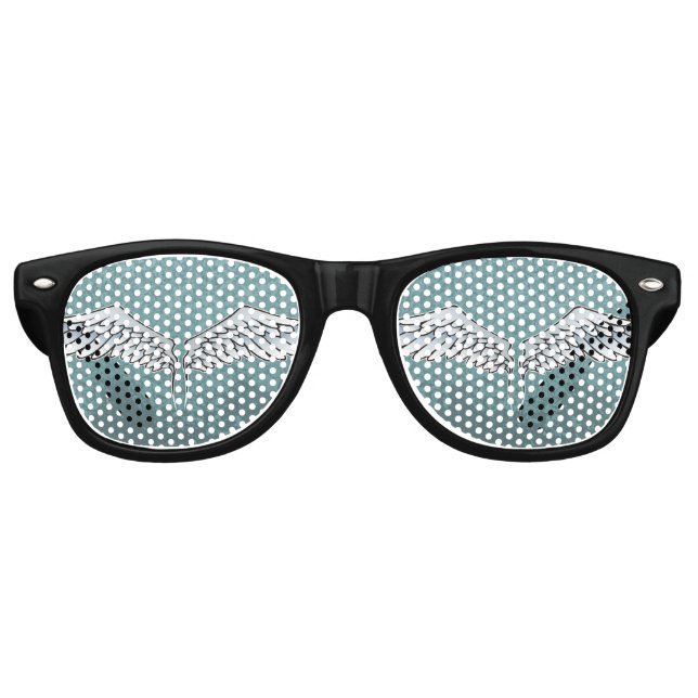 Gafas De Fiesta Retro Areas grises azules (Anverso)