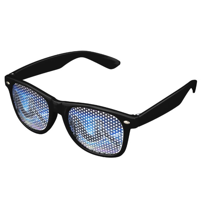 Gafas De Fiesta Retro Astronauta del graffiti (Ángulo)
