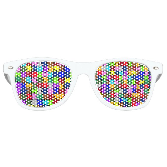 Gafas De Fiesta Retro Autism jigsaw (Anverso)