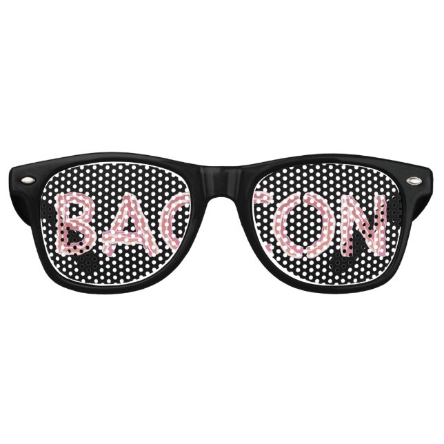 Gafas De Fiesta Retro Bacon (Anverso)