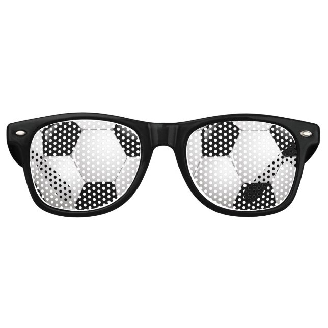 Gafas De Fiesta Retro Balón de fútbol (Anverso)
