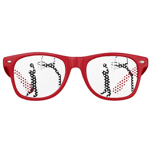 Gafas De Fiesta Retro Baloncesto (Anverso)