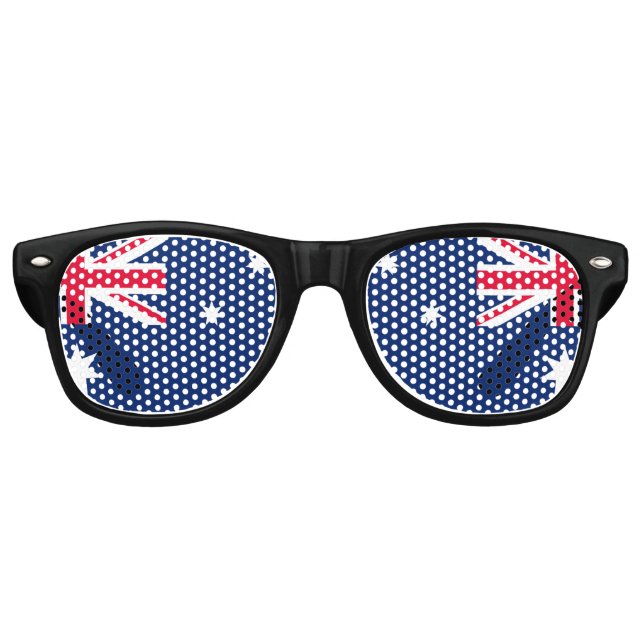 Gafas De Fiesta Retro Bandera australiana (Anverso)
