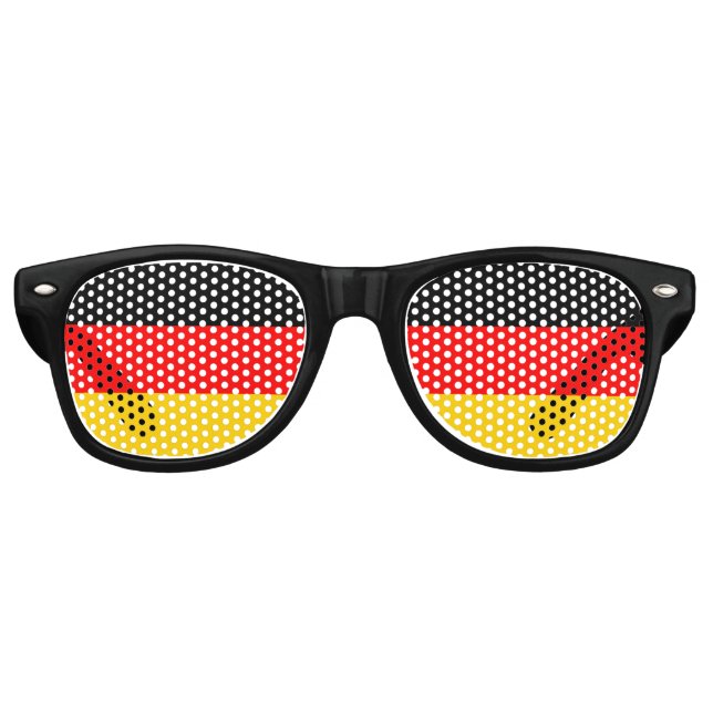 Gafas De Fiesta Retro Bandera de Alemania (Anverso)
