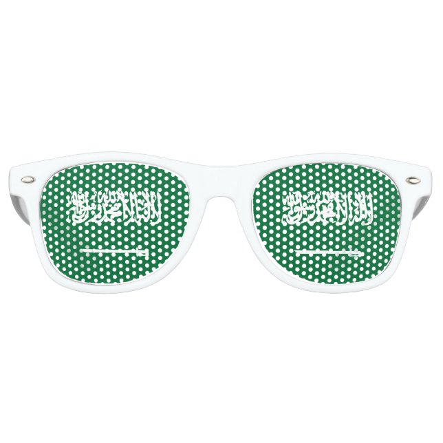 Gafas De Fiesta Retro Bandera de Arabia Saudita (Anverso)