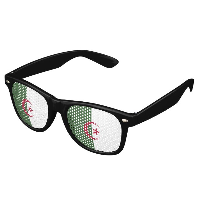 Gafas De Fiesta Retro Bandera de Argelia (Ángulo)
