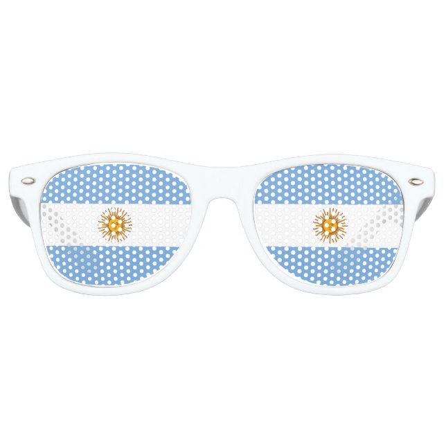 Gafas De Fiesta Retro Bandera de Argentina (Anverso)