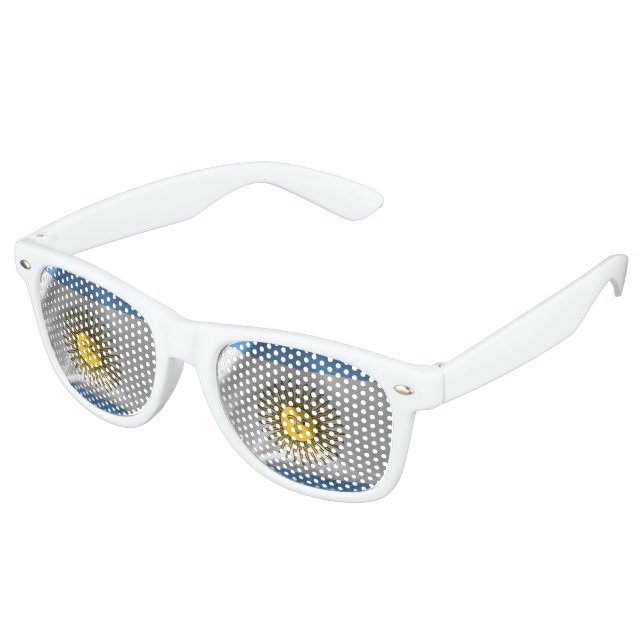 Gafas De Fiesta Retro Bandera de Argentina (Ángulo)