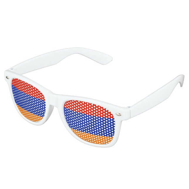 Gafas De Fiesta Retro Bandera de Armenia (Ángulo)