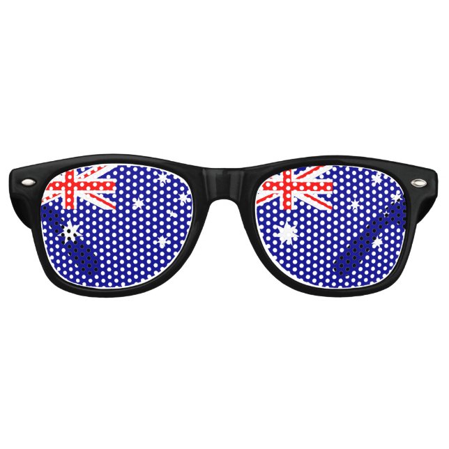 Gafas De Fiesta Retro Bandera de Australia (Anverso)