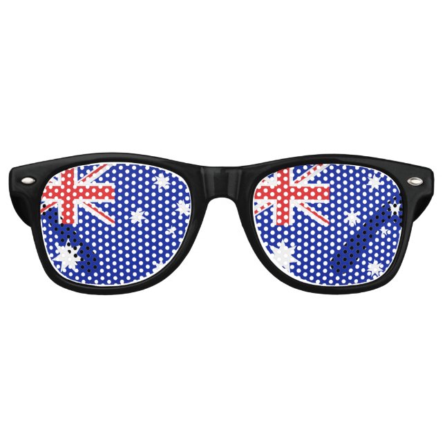 Gafas De Fiesta Retro Bandera de Australia (Anverso)