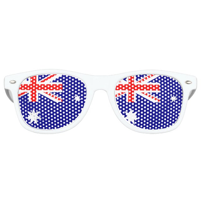 Gafas De Fiesta Retro Bandera de Australia - Bandera de Australia (Anverso)