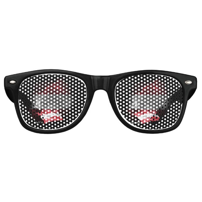 Gafas De Fiesta Retro bandera de Austria (Anverso)