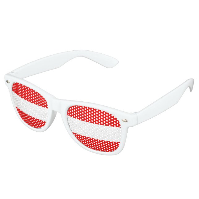 Gafas De Fiesta Retro Bandera de Austria (Ángulo)