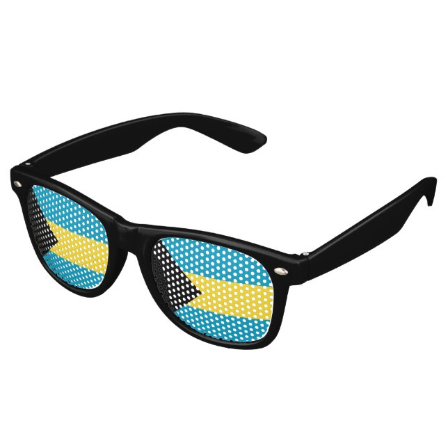 Gafas De Fiesta Retro Bandera de Bahamas (Ángulo)