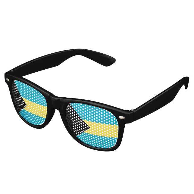 Gafas De Fiesta Retro Bandera de Bahamas (Ángulo)