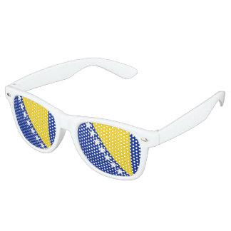 Gafas De Fiesta Retro Bandera de Bosnia y Herzegovina