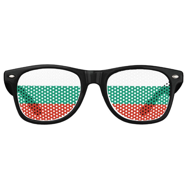 Gafas De Fiesta Retro Bandera de Bulgaria (Anverso)