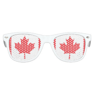 Gafas De Fiesta Retro Bandera de Canadá