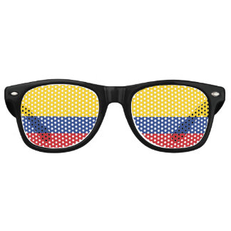 Gafas De Fiesta Retro Bandera de Colombia