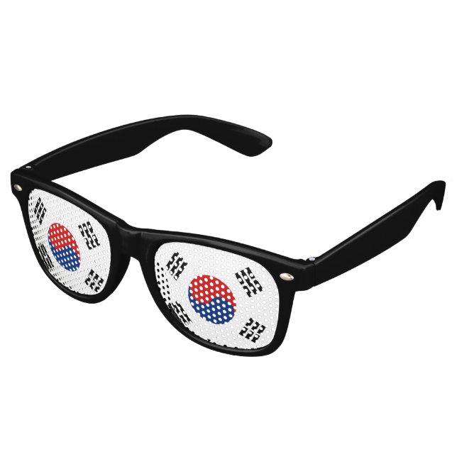 Gafas De Fiesta Retro Bandera de Corea del Sur (Ángulo)