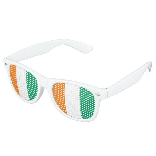 Gafas De Fiesta Retro Bandera de Costa de Marfil (Ángulo)