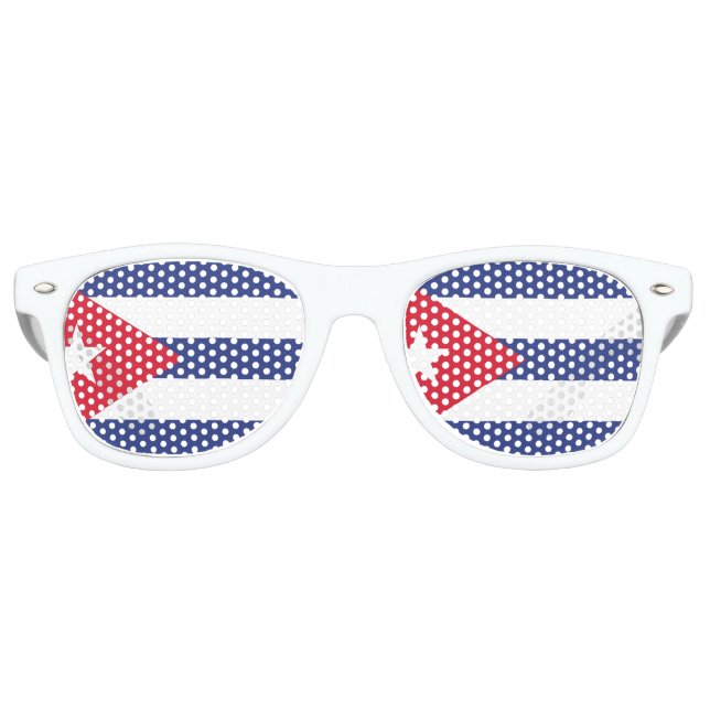 Gafas De Fiesta Retro Bandera de Cuba (Anverso)