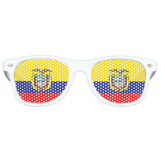 Gafas De Fiesta Retro Bandera de Ecuador